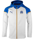 Olympique Marseille white/blue Casual hooded presentation jacket 2023/24 - Puma-0