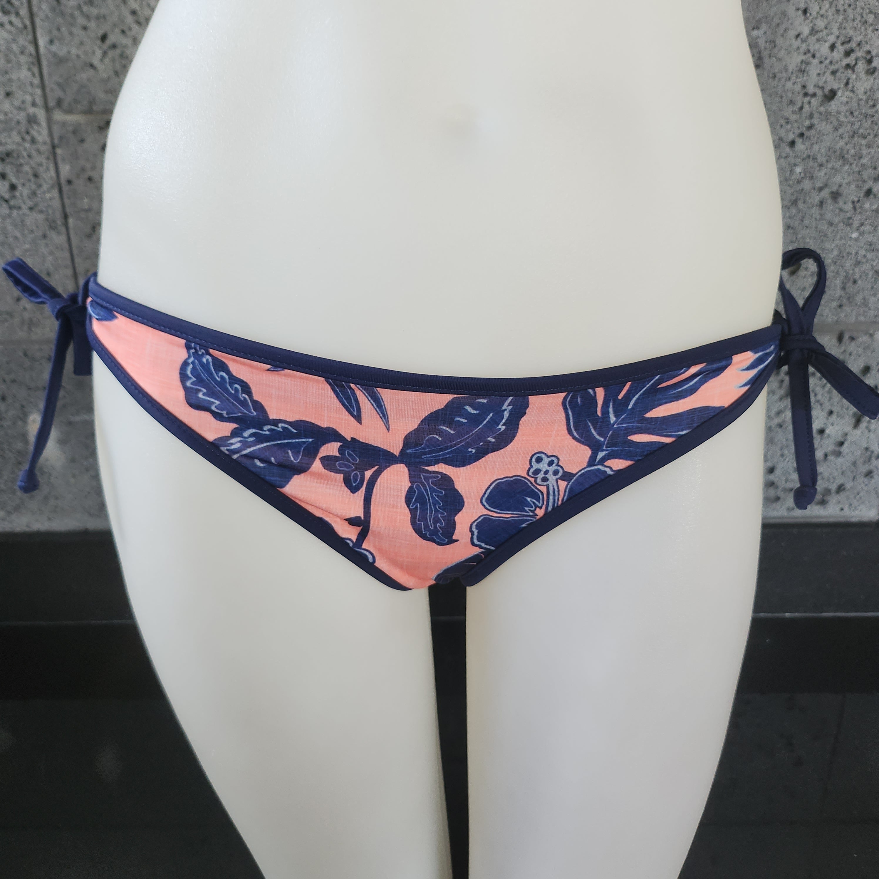 Loco Boutique Thicket Linen Stripe Reversible Bottom Side Ties-6