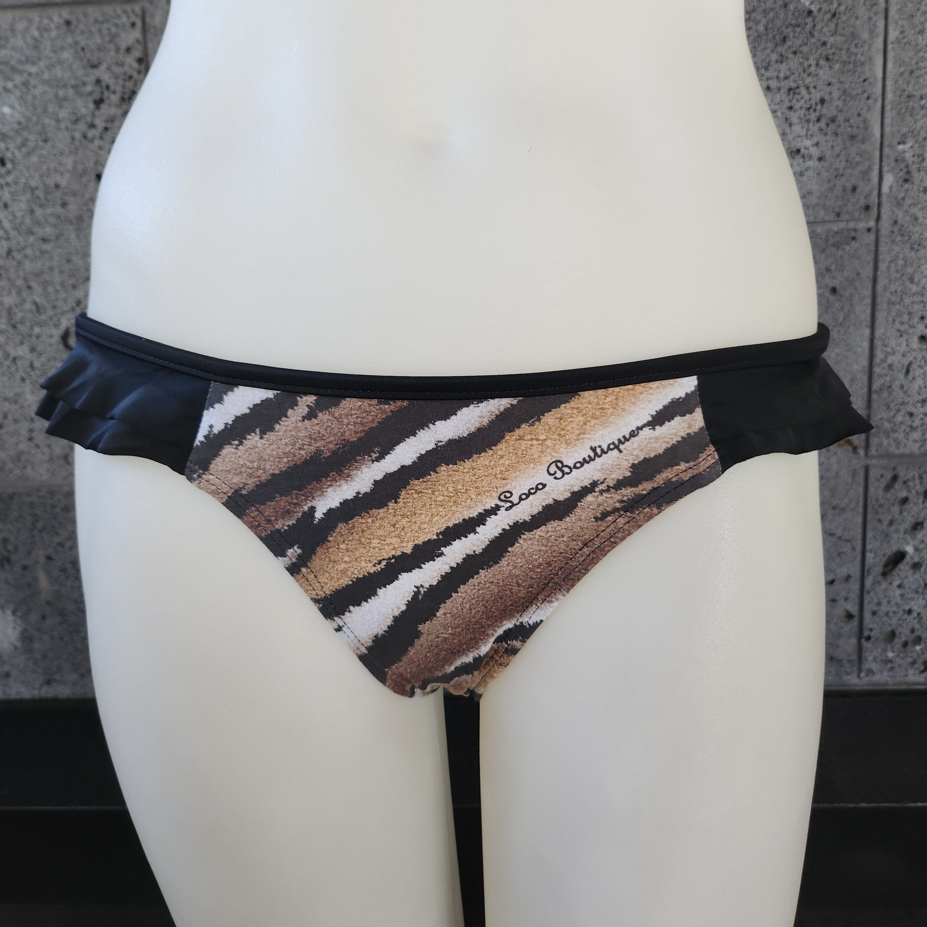 Loco Boutique Tiger Double Side Ruffle