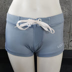 Loco Boutique Solid Logo Fitted Shorts-5