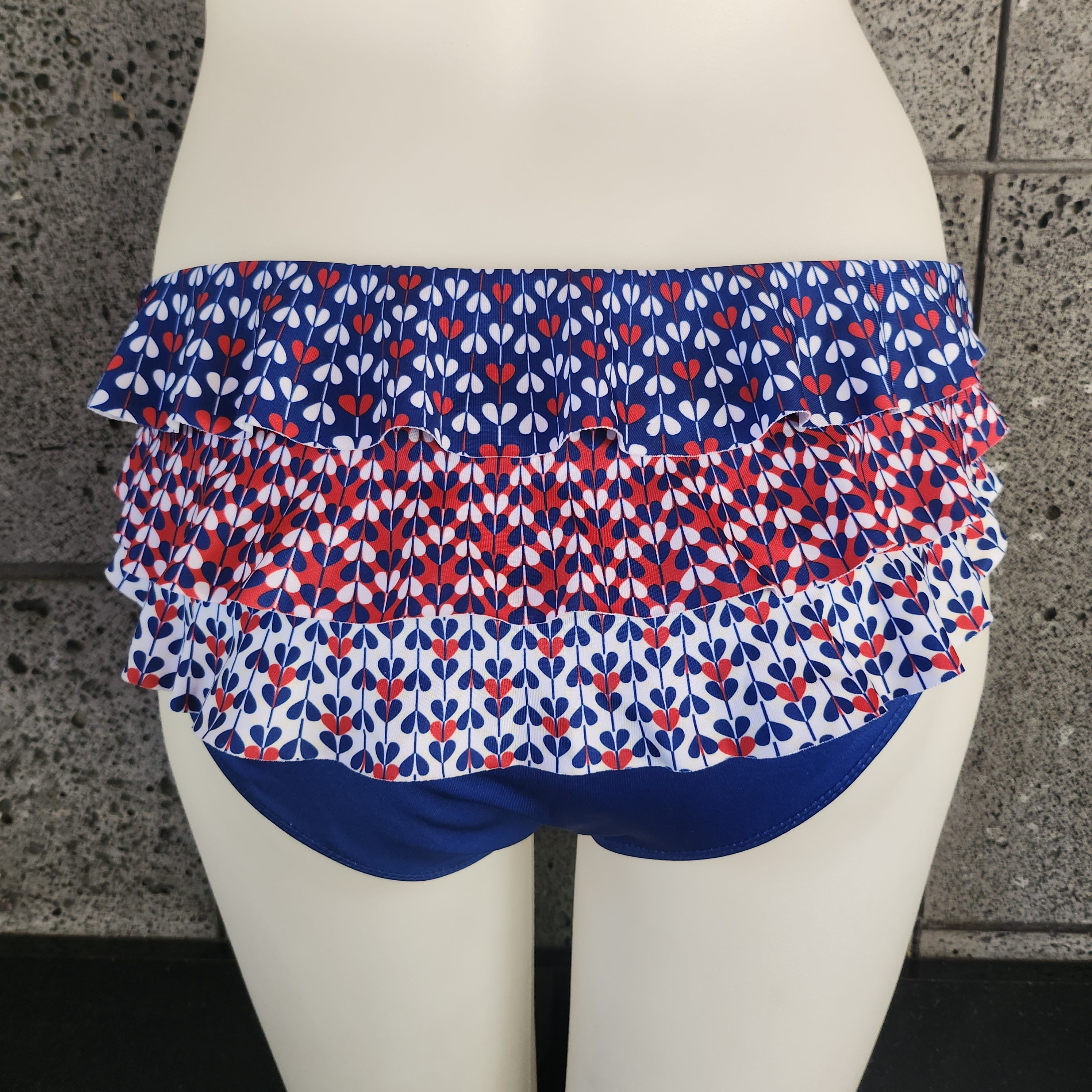 Heart of Arrow 3-Tier Ruffle Mid Rise-1