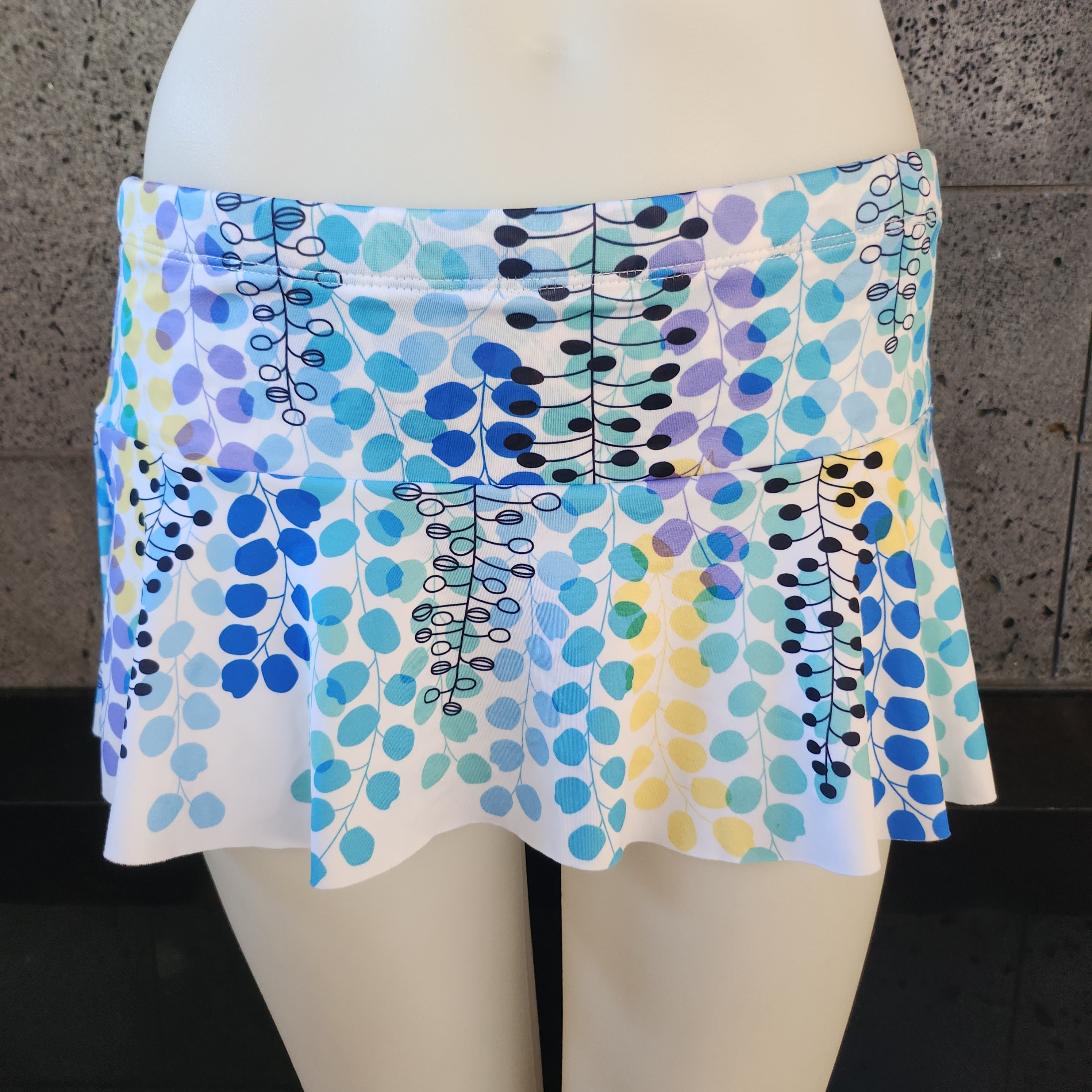 Loco Boutique Rainbow Shower Tree Flared Skort-2