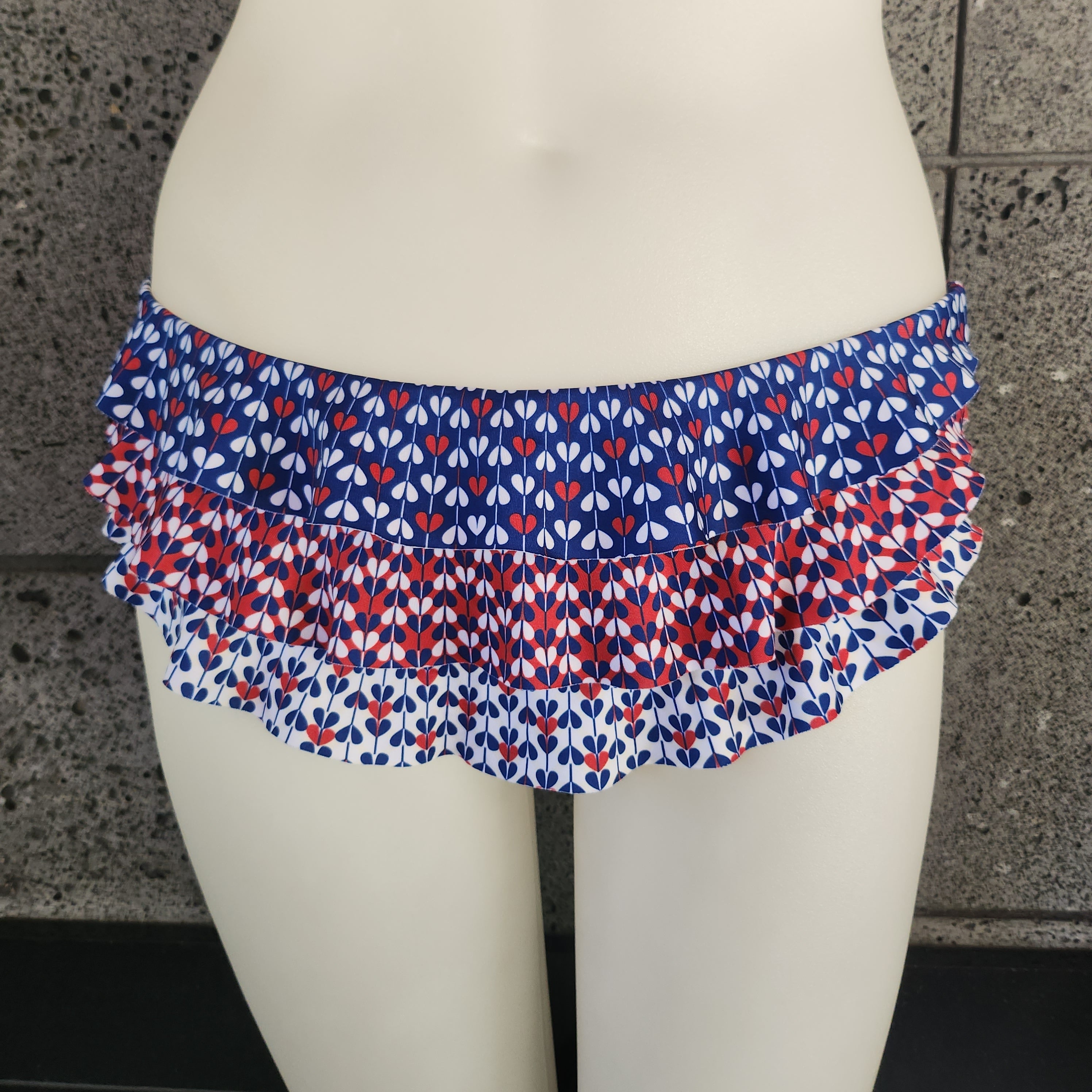 Heart of Arrow 3-Tier Ruffle Mid Rise-0