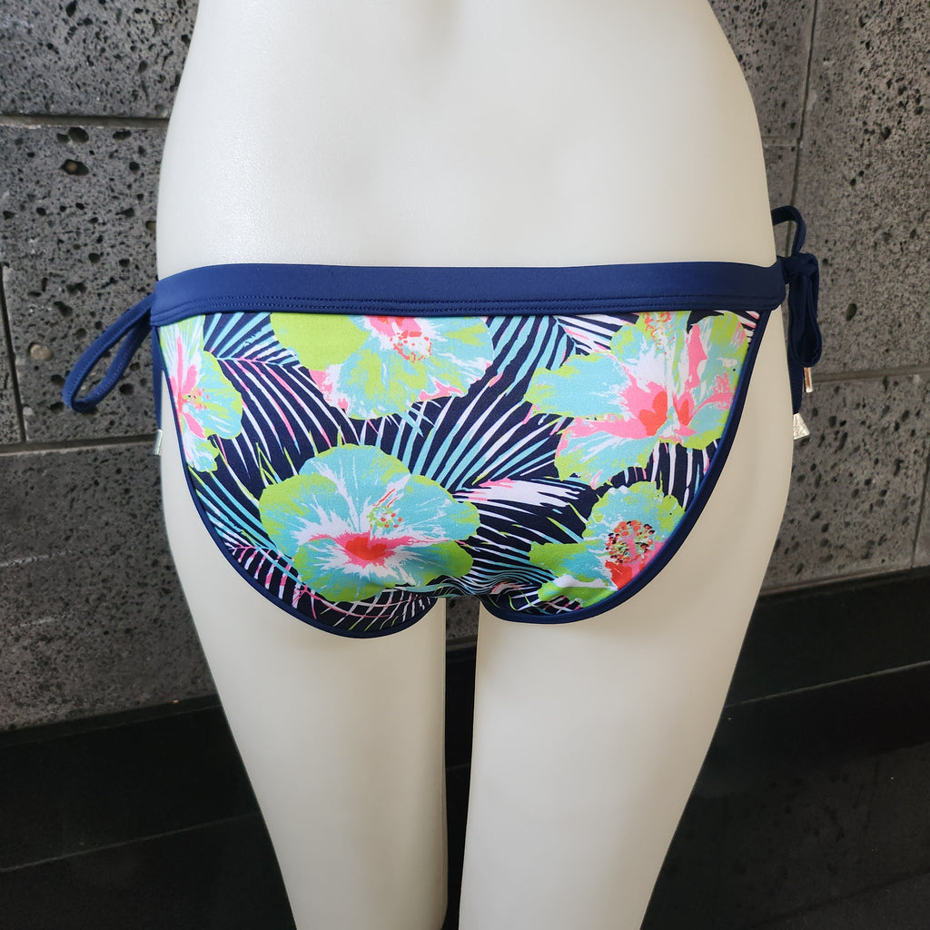 Loco Boutique Blue Flower Reversible Banded Waist-1