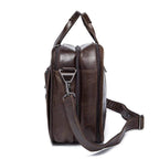 Rossie Viren  Men's Casual Leather Briefcase