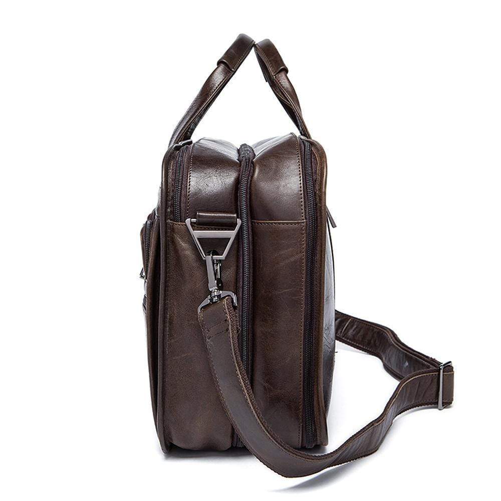 Rossie Viren  Men's Casual Leather Briefcase