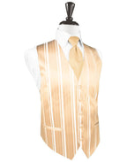 Striped Satin Tuxedo Vest 2-5