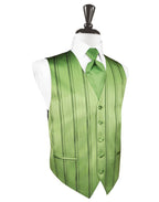 Striped Satin Tuxedo Vest 2-2