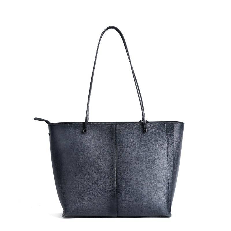 Vintage Leather Large Tote Shopper Bag-3