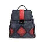 Women’s Vintage Leather Backpack Handle Shoulder Bag